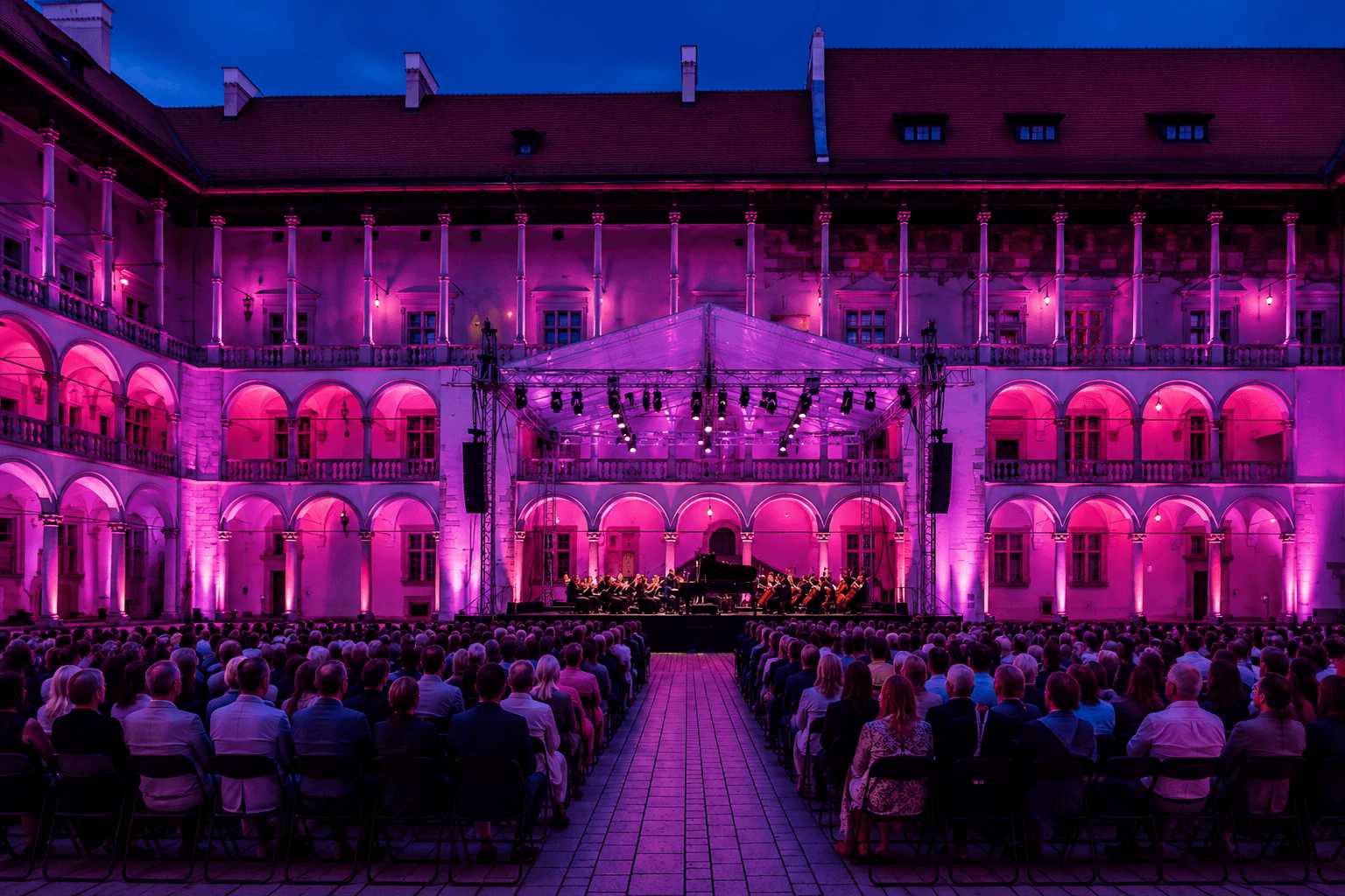 Wawel bij schemering 2026 – concerten in Krakau