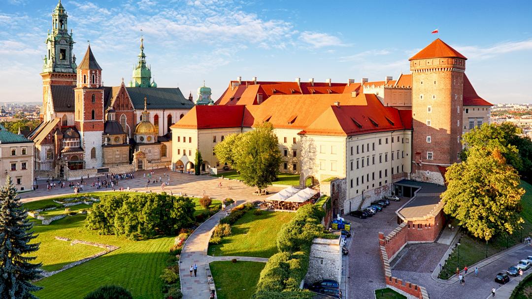 Wawel-tour met een audio gids, uitzicht op Wawel Castle en Wawel Cathedral