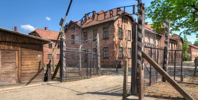 De poort van Auschwitz-Birkenau