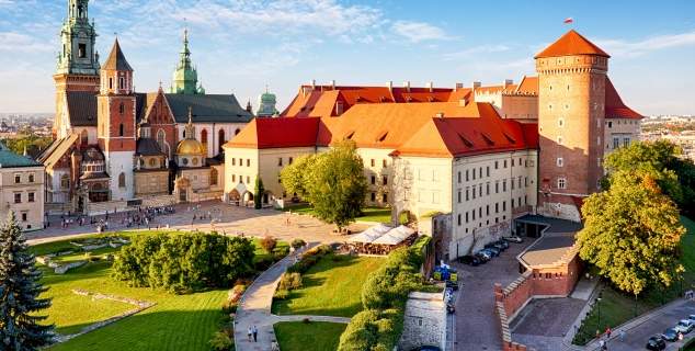 Wawel-tour met een audio gids, uitzicht op Wawel Castle en Wawel Cathedral