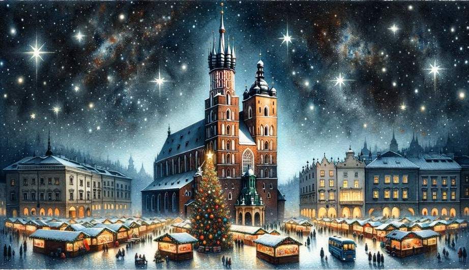 Kerstmarkt in Krakau 2023: Een Winterwonderland